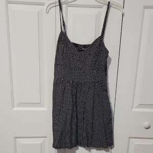 Express Black and White Polka Dot Dress